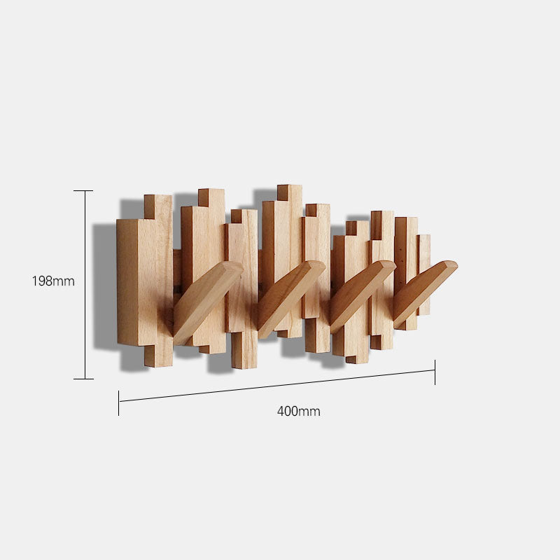 Hanging Wall Rack with Folding Pegs