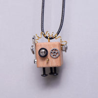 Wood Robots DIY Building Kit (2) - Backpack Keychains