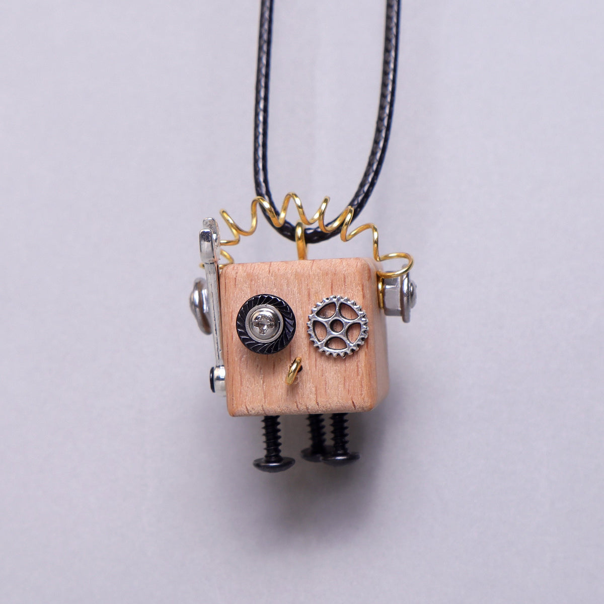 Wood Robots DIY Building Kit (2) - Backpack Keychains