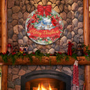 Merry Christmas & Cardinals Welcome Wreath
