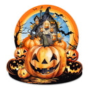 Haunted House & Jack 'o Lantern Front Door Art