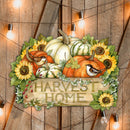 Harvest Home Fall Door Decor: Autumn Pumpkins, Gourds, Sunflowers