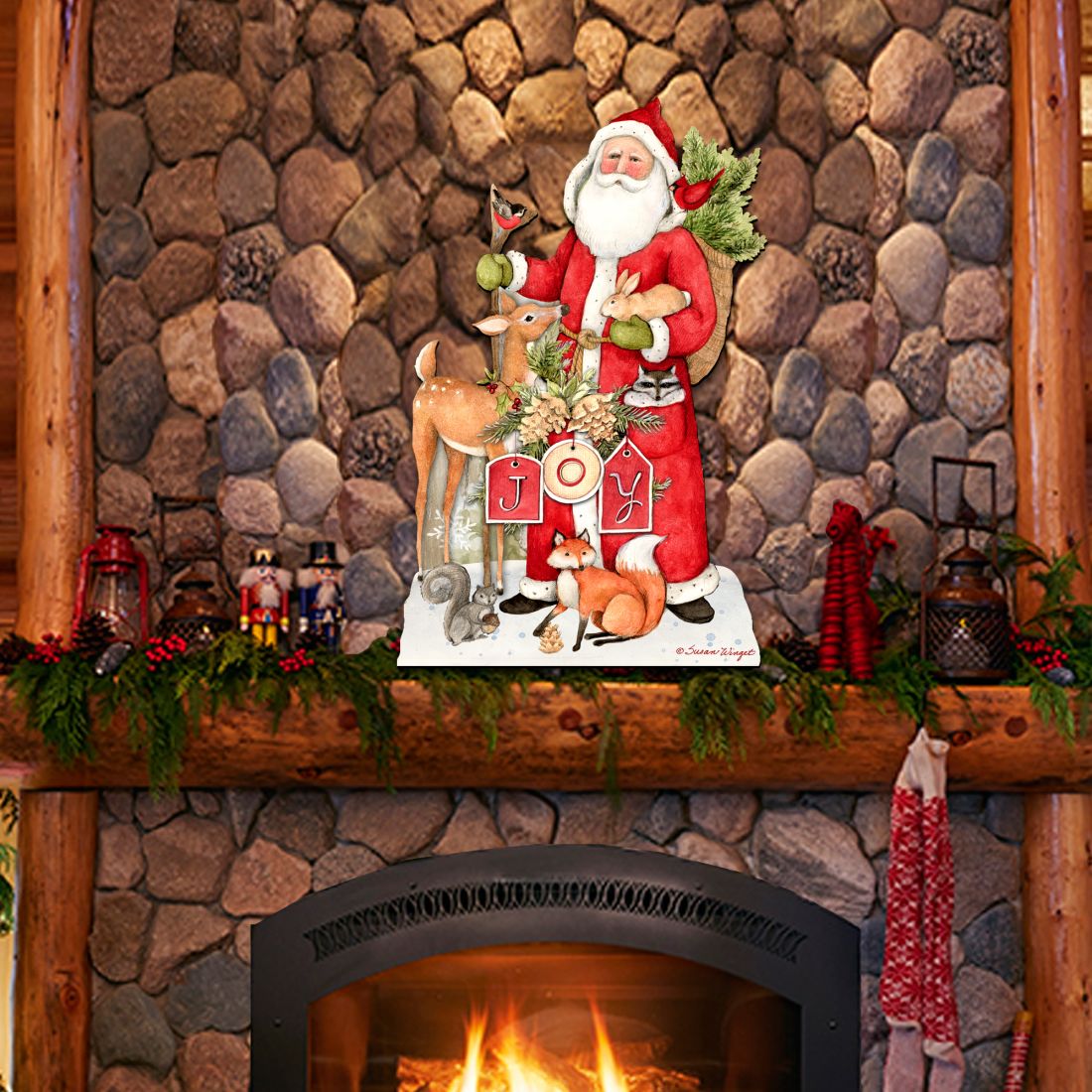 Nordic Santa & Woodland Friends Door Decor