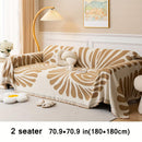 Versatile Chenille Sofa Cover - Pet-Friendly, Orange Dog Couch Cover