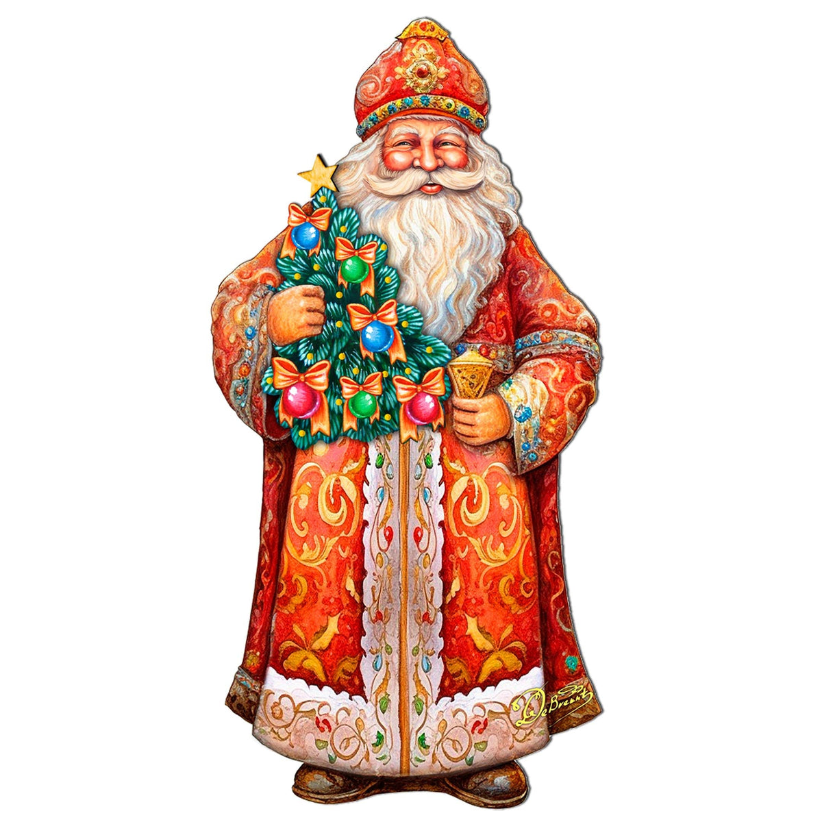 Saint Nicholas & Christmas Tree Door Hanger Art