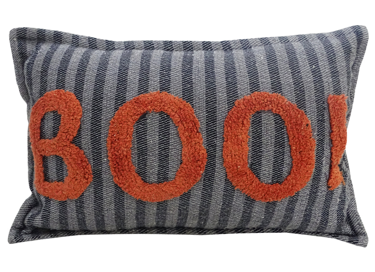 BOO Halloween Throw Pillow: 14" x 24"