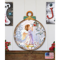 Little Christmas Angel Door Hanger Art