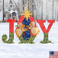 JOY w/ Musical Angels & Star of Bethlehem Outdoor Art