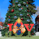 JOY w/ Musical Angels & Star of Bethlehem Outdoor Art