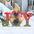 JOY w/ Musical Angels & Star of Bethlehem Outdoor Art