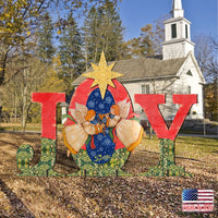 JOY w/ Musical Angels & Star of Bethlehem Outdoor Art