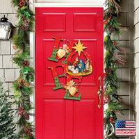 HOPE Nativity & Angels Christmas Door Hanger/Wall Art
