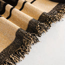 Luxurious Chenille Horse Design Sofa Cover Decor in Orange & Green
