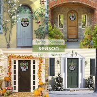 Halloween & Autumn Interchangeable Wooden Welcome Sign