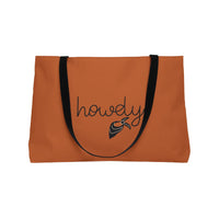 Howdy Tote Bag in Rust