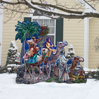 Christmas Nativity Set Lawn Art - 3 Pieces