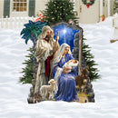 Christmas Nativity Set Lawn Art - 3 Pieces