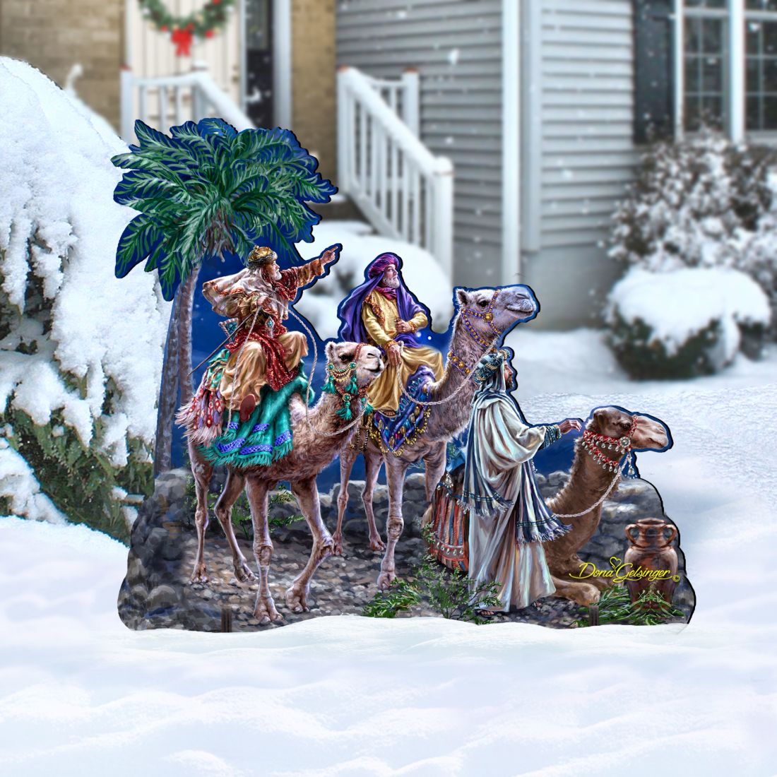 Christmas Nativity Set Lawn Art - 3 Pieces