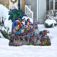 Christmas Nativity Set Lawn Art - 3 Pieces