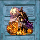 All Hallows Eve Wood Door Art