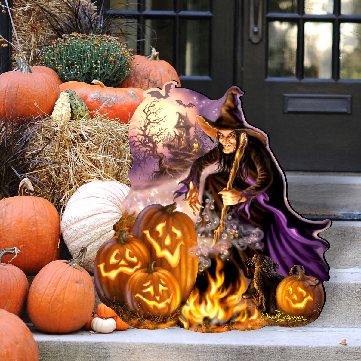 All Hallows Eve Wood Door Art