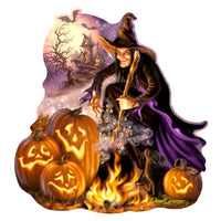 All Hallows Eve Wood Door Art