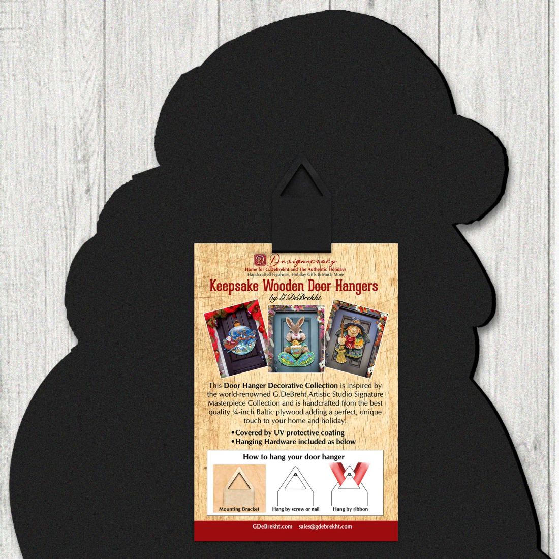 Happy Harvest Halloween Couple Door Decor by Susan Winget - Thanksgiving Halloween Decor - 8471203H-SW