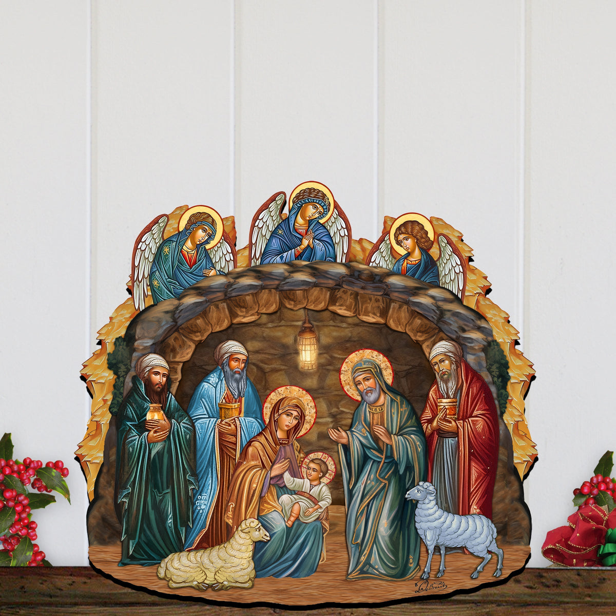 Orthodox Nativity Scene Door Hanger