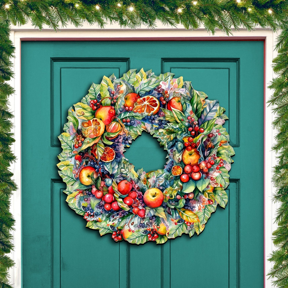 Fall wreath door decor