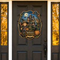 Witch’s Potion Shop Wood Front Door Art