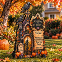Welcome to Witchfield Freestanding Wood Yard Decor