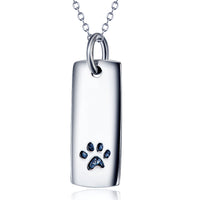 Paw Print Tag Necklace