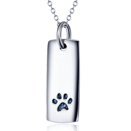 Paw Print Tag Necklace