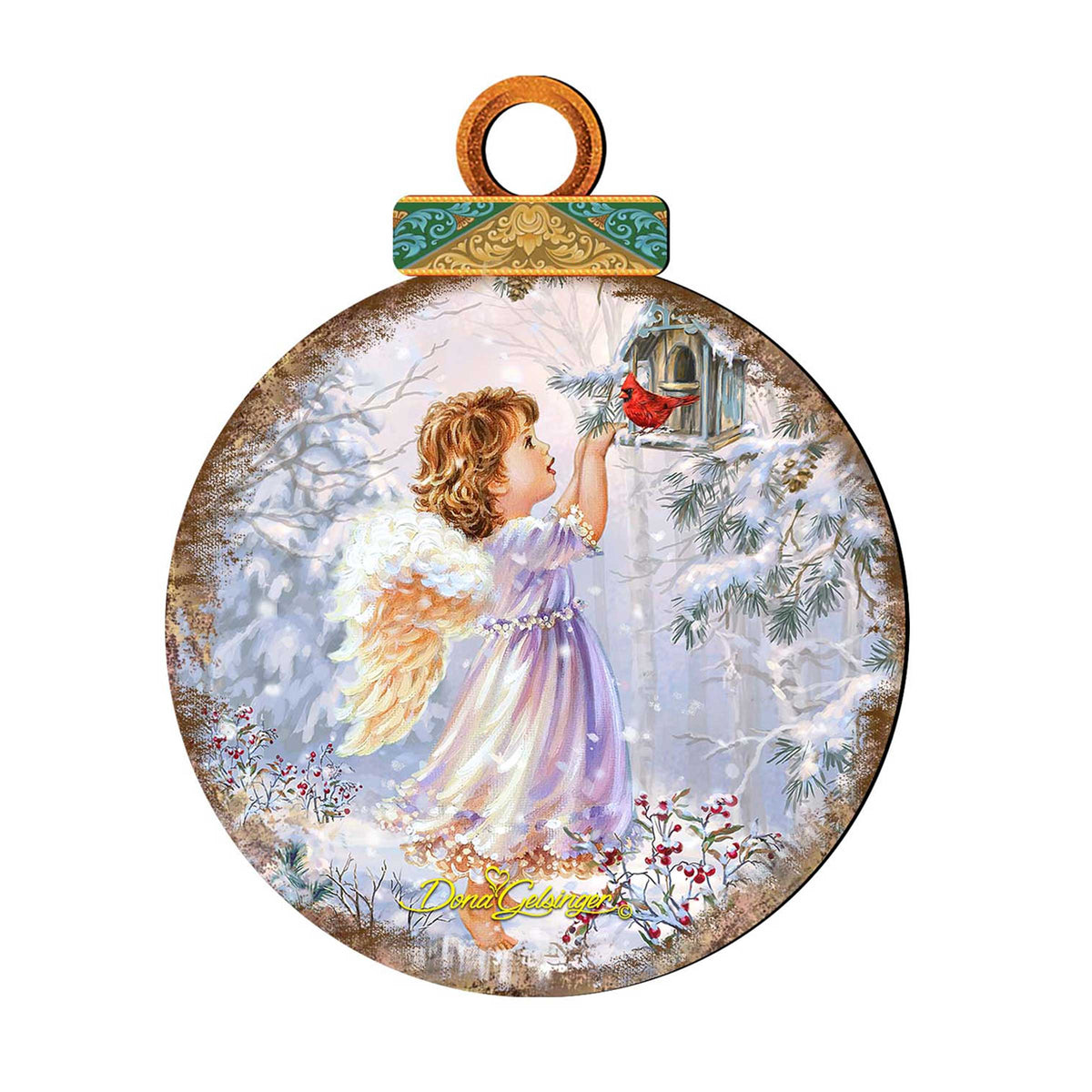 Little Christmas Angel Door Hanger Art