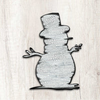 Rustic Snowman Door Decor