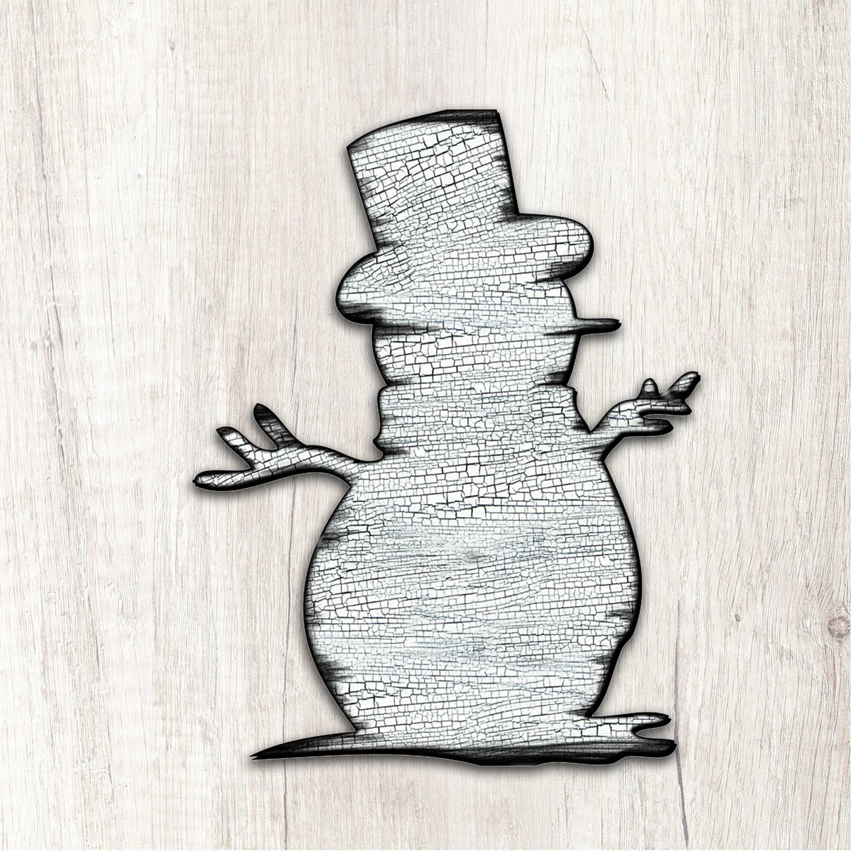 Rustic Snowman Door Decor