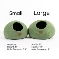 Merino Wool Cat Cave Bed