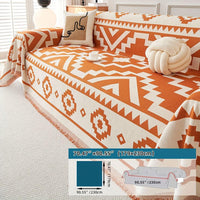 Boho-Chic All-Season Sofa Cover | Light Gray & Pet Proof Couch Cover