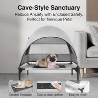 Outdoor Dog Cot and Shade Canopy