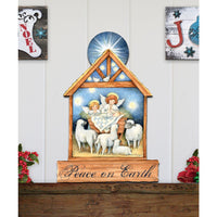 Peace on Earth Door Hanger