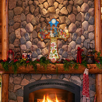 Christian Cross w/Nativity Door Hanger