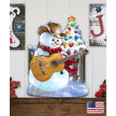 Cowboy Snowman Christmas Door Hanger