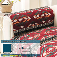 Boho Couch Cover - Chic Snow Chenille Sofa Slipcover