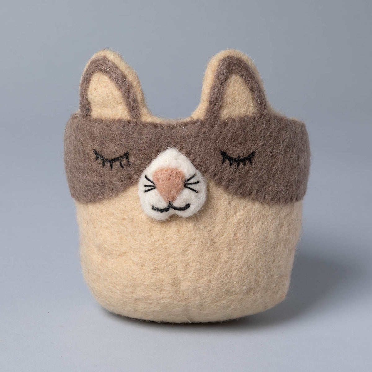 Hand-Felted Cat & Dog  Planters