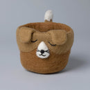 Hand-Felted Cat & Dog  Planters