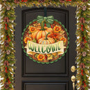 Welcome Fall Wooden Front Door Sign