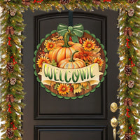 Welcome Fall Wooden Front Door Sign