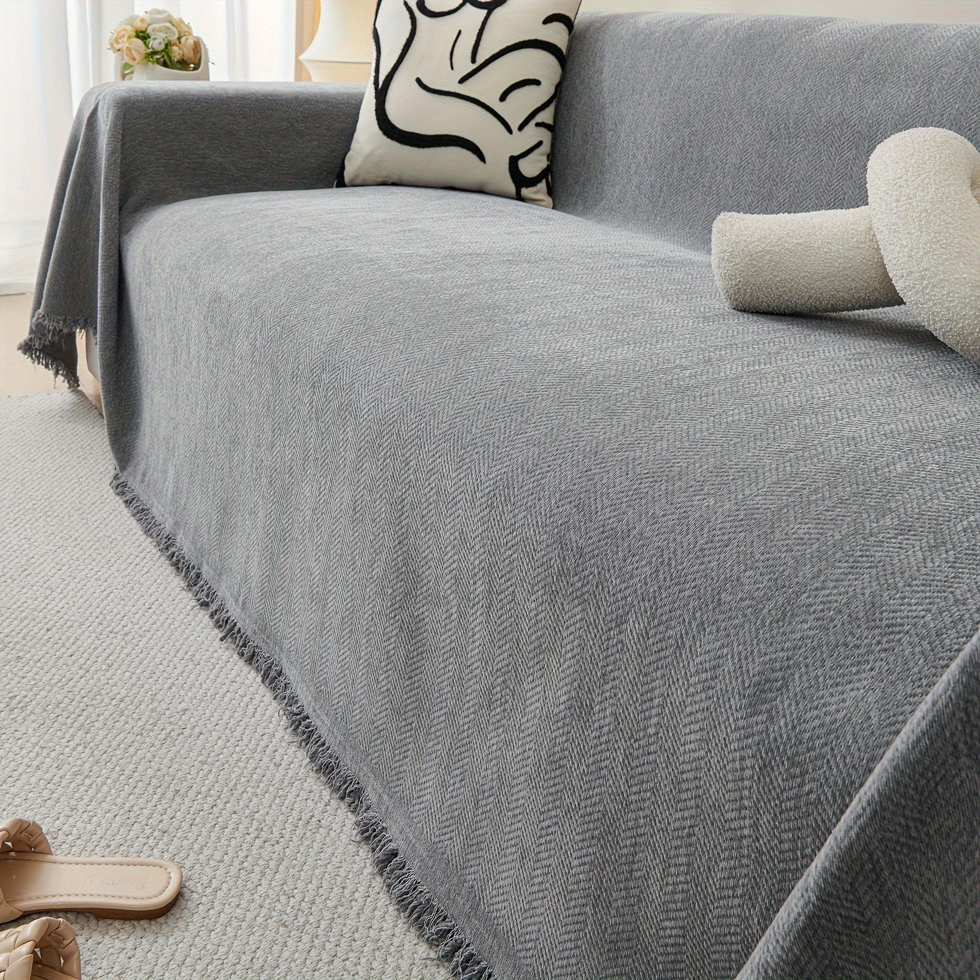 Herringbone pattern-high gray / 51*70.8in-180*130cm
