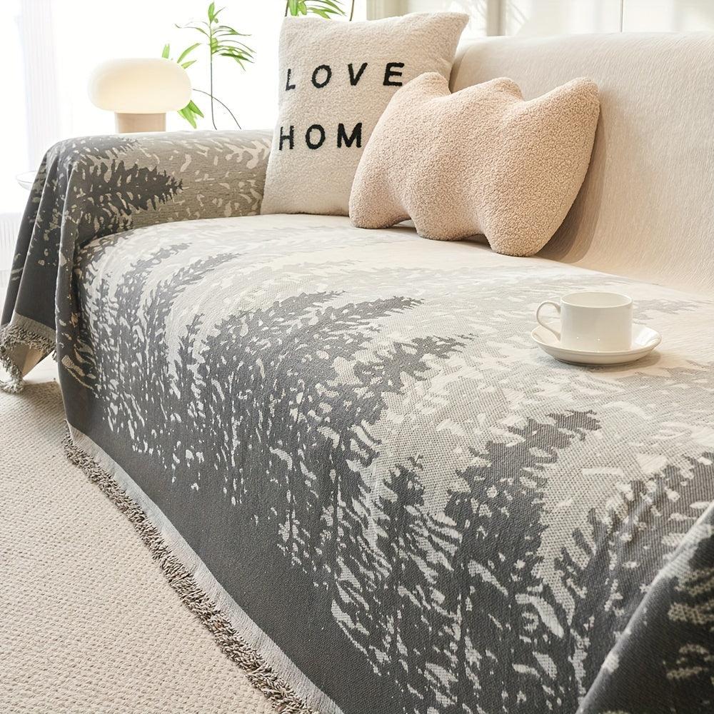 Woods Sofa Towel - Grey / 70.87x133.86inch