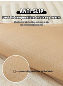Luxurious Rabbit Fur Sofa Slipcover | Non-Slip Light Grey for dog use